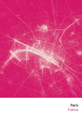 City Art Map of Paris