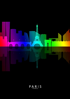 Paris France Skyline