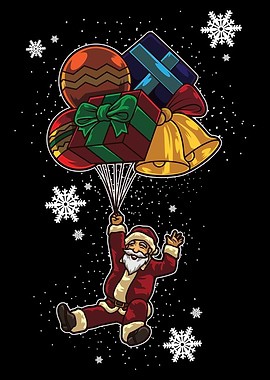 Santa Claus With Balloons