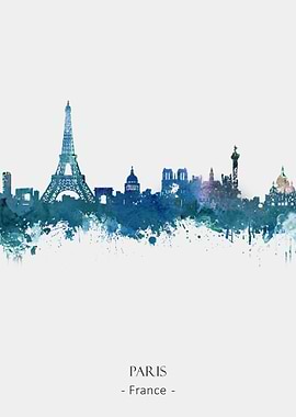 Paris France Skyline