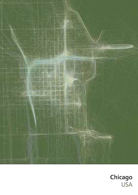 City Art Map of Chicago