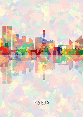 Paris France Skyline