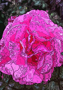 Rose Posterized 3