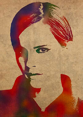 Emma Watson Watercolor Art