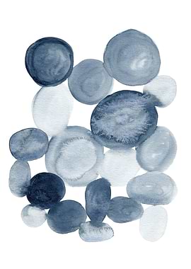 Pebbles Watercolor