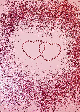 Sparkling Glitter Hearts 2