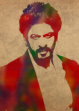 Shah Rukh Khan Watercolor