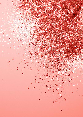 Living Coral Glitter 1