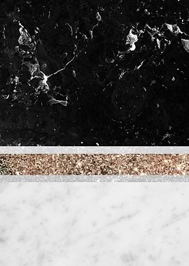Black White Marble Gold 1