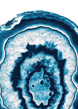 Blue White Agate 1