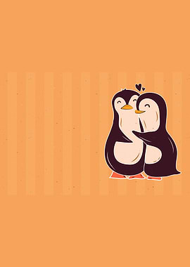 Valentine penguin