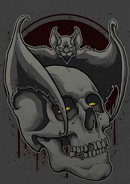 Skull and Bat