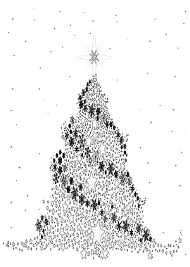 White Christmas Tree