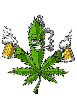 Hippie Stoner Weed Beer