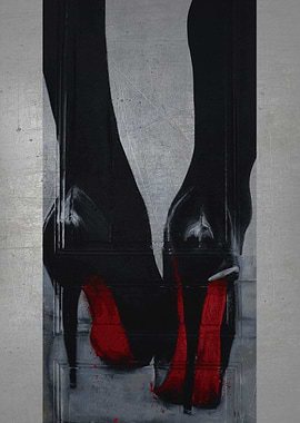 Banksy Street Art Heels