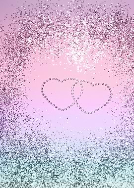Unicorn Glitter Heart 2