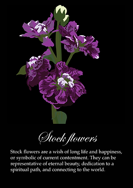 Stock flowers poster