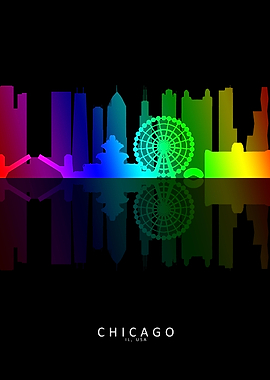 Chicago Il USA Skyline