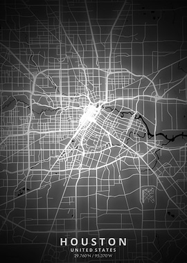 Houston Map Posters