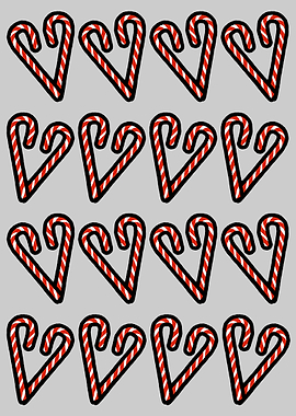 Candy Cane Hearts