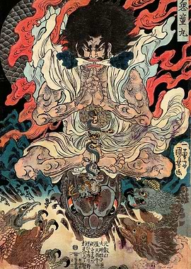 Kidomaru and the Tengu