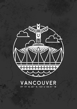 Vancouver Line Art