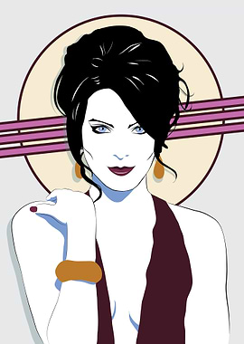 Elegant Woman Nagel Style