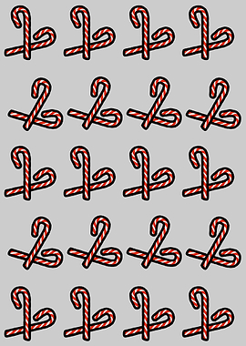 Pattern of Candy Canes