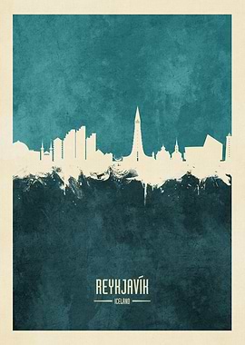 Reykjavik Iceland Skyline