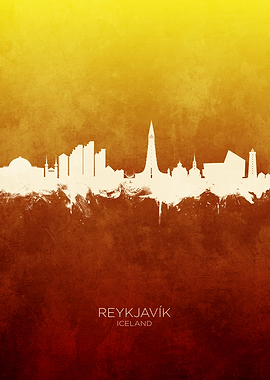 Reykjavik Iceland Skyline