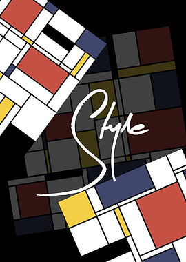 Stylish Neoplasticism Art