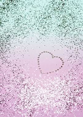 Mermaid Glitter Heart 4