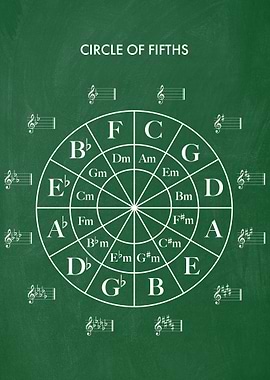 Circle Of Fifths Green
