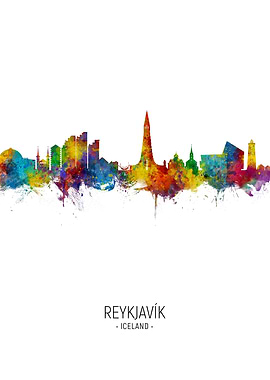 Reykjavik Iceland Skyline