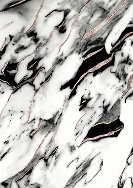 White Marble Rose Foil 1