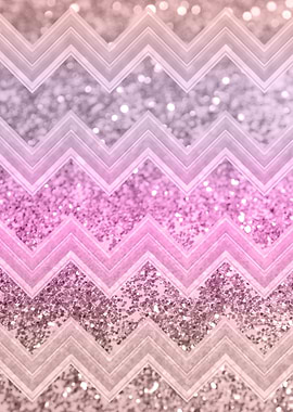 Unicorn Glitter Chevron 2