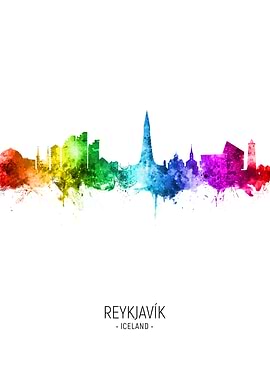 Reykjavik Iceland Skyline