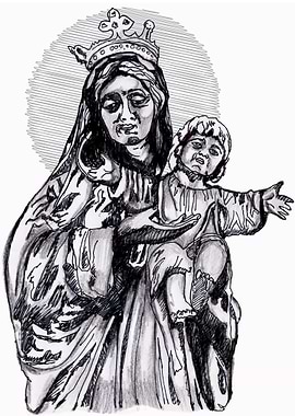 mother Mary with Jesus