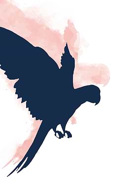 Blue and Pink Parrot