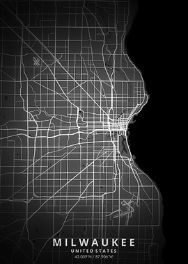 Milwaukee Map Posters