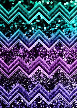 Unicorn Glitter Chevron 4