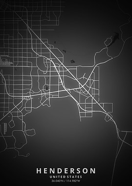 Henderson Map Posters