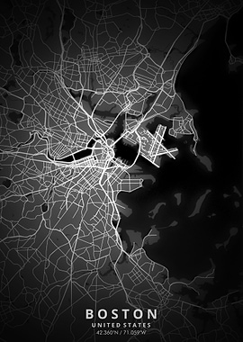 Boston Map Posters