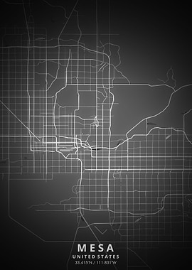 Mesa Map Posters