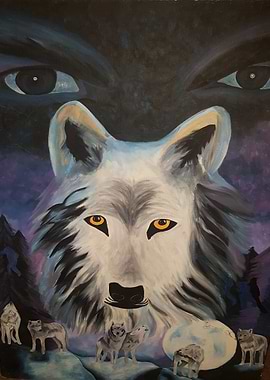 Wolf in the night