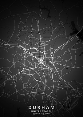 Durham Map Posters