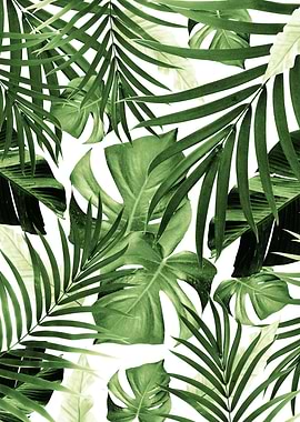 Tropical Jungle Leaves 12