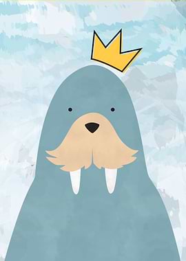 Cute King Walrus