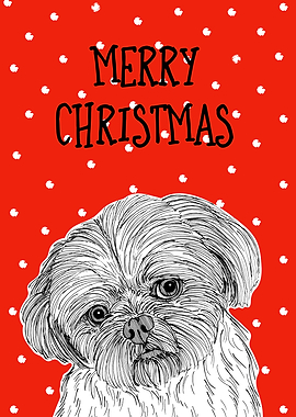 Shih Tzu Christmas Decor