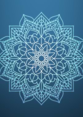 Blue mandala